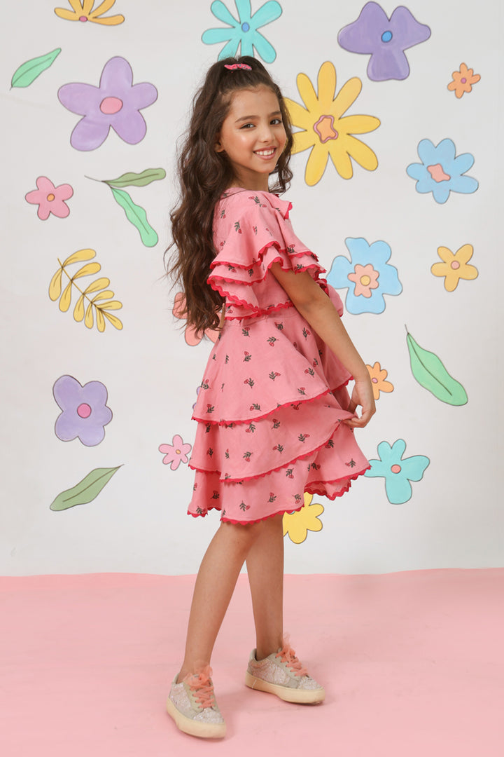 Flower Shower Tiered Dress