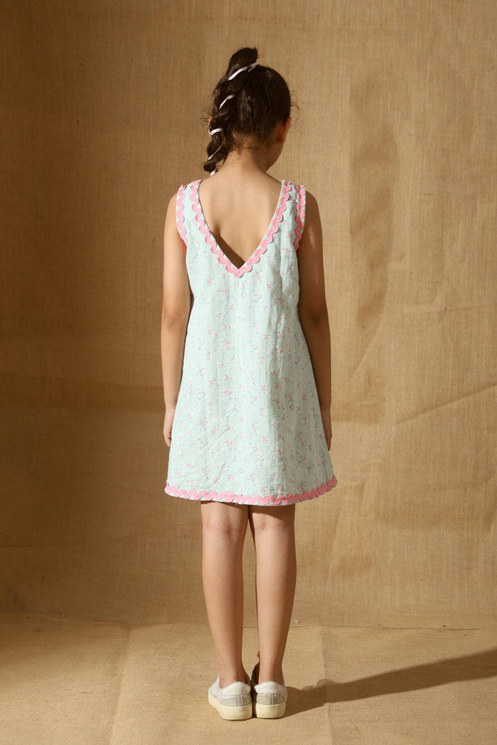 Soft Green Slip-On Summer Dress