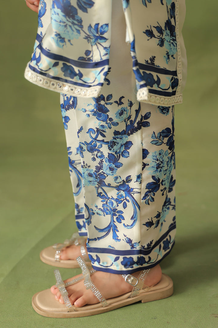 Morrocan Print Kurta With Straight Cut Pant Set