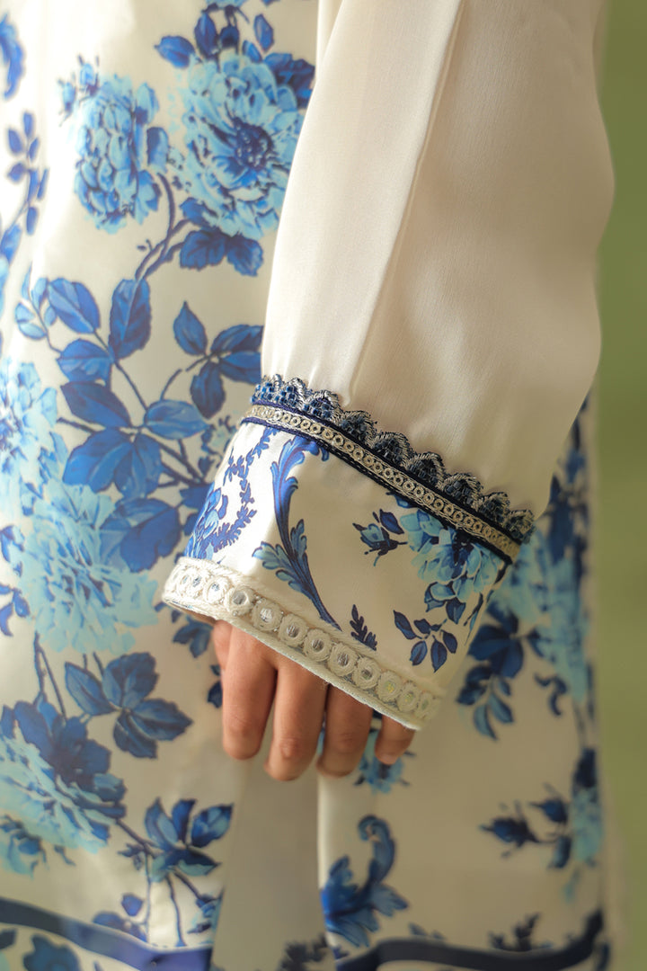 Morrocan Print Kurta With Straight Cut Pant Set