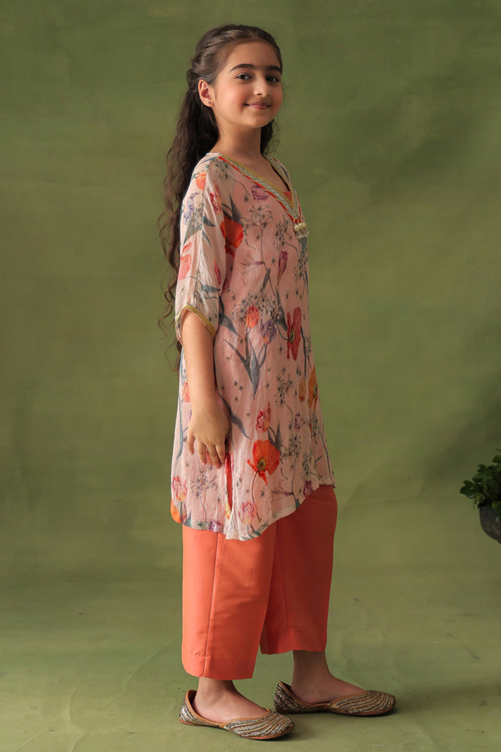 Breezy Rust Floral 3-Piece Co-ord Set