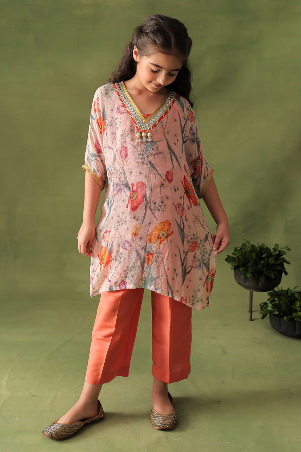 Breezy Rust Floral 3-Piece Co-ord Set