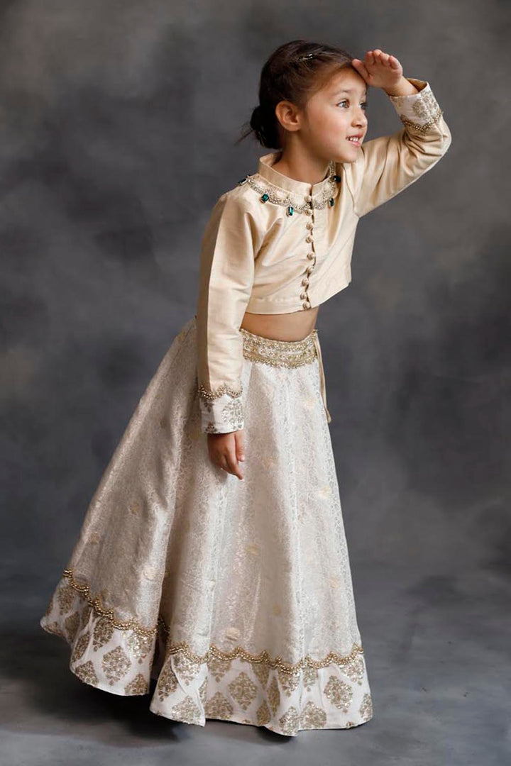 Ivory & Gold Lehenga Set