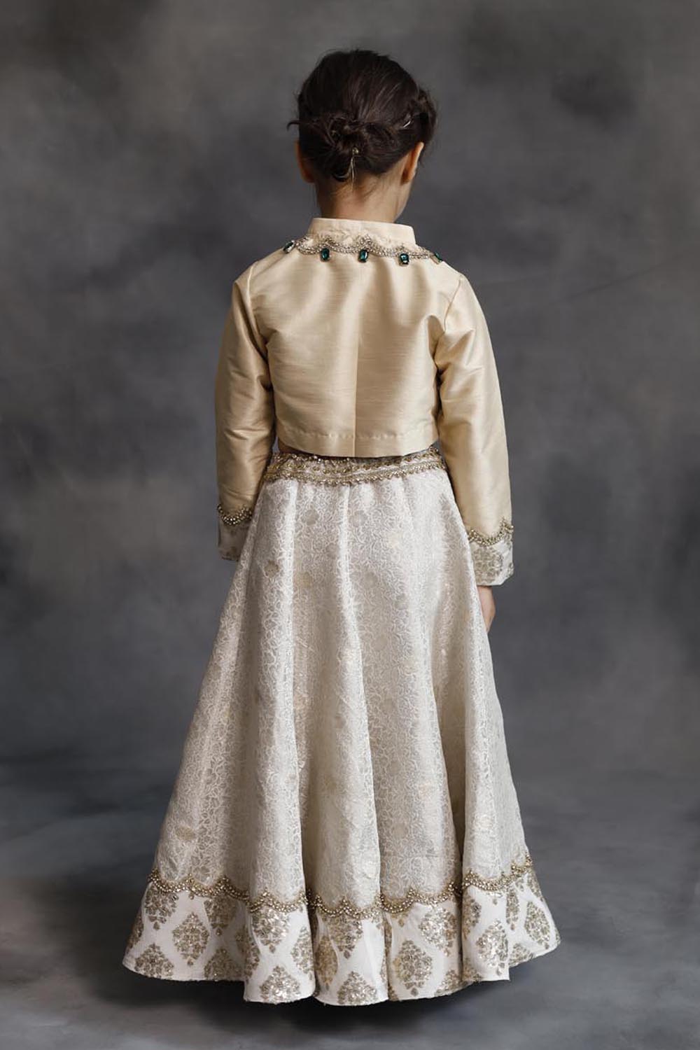 Ivory & Gold Lehenga Set