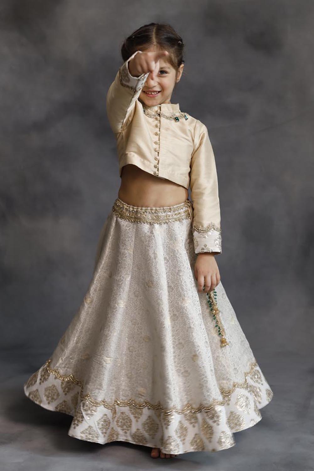 Ivory & Gold Lehenga Set