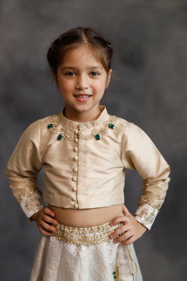 Ivory & Gold Lehenga Set