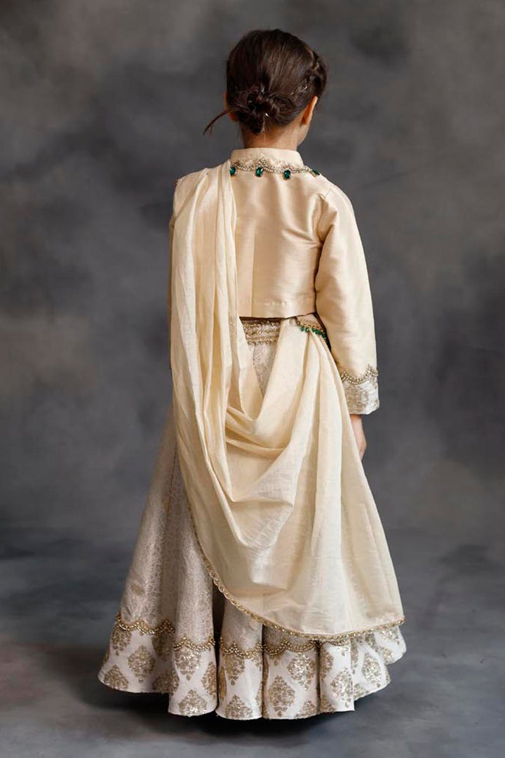 Ivory & Gold Lehenga Set