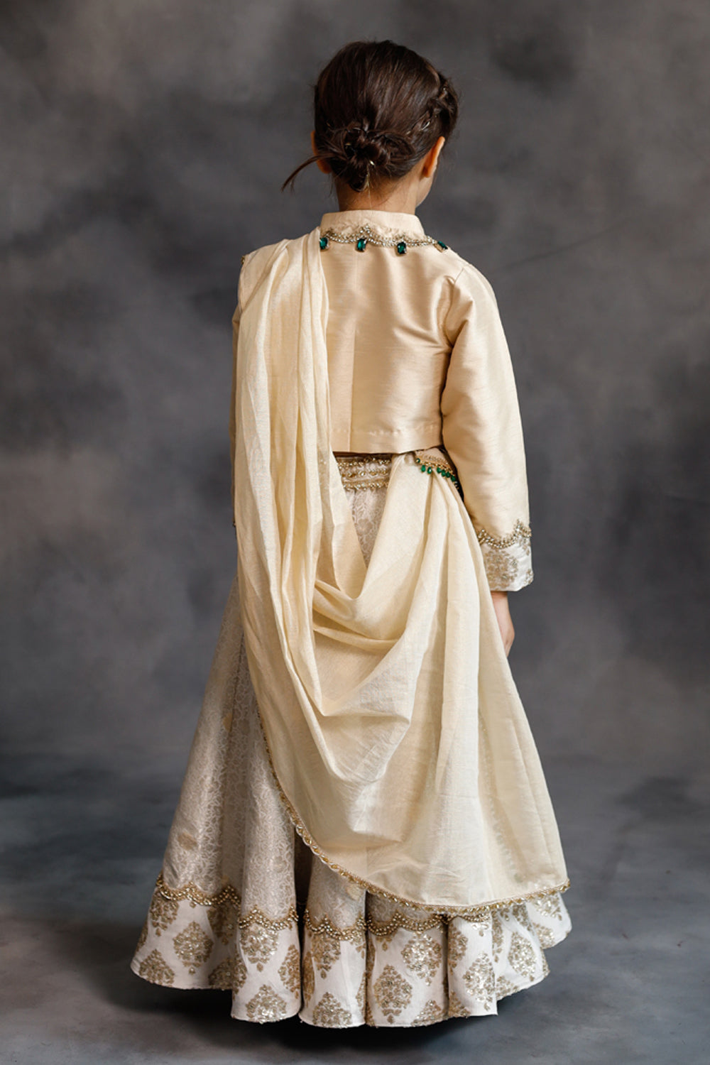 Ivory & Gold Lehenga Set