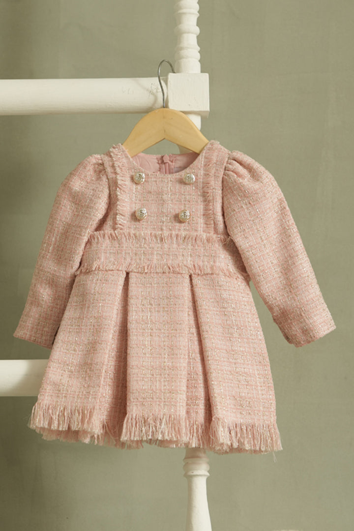 Mademoiselle' Frosted Pink Dress