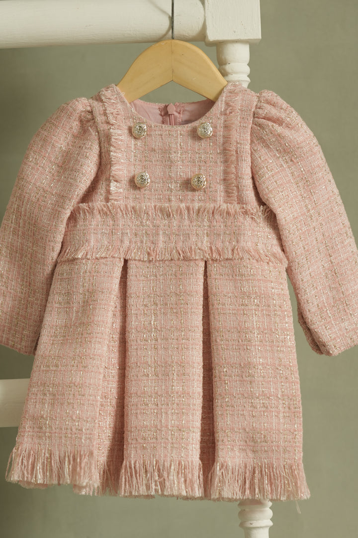 Mademoiselle' Frosted Pink Dress