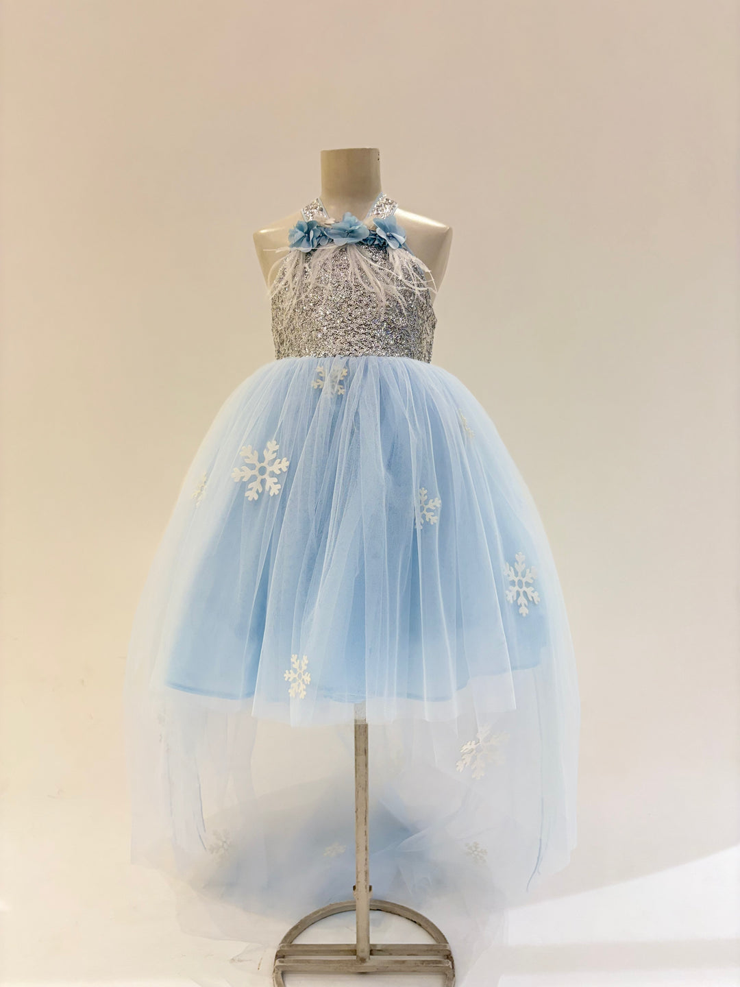 The Blue Frozen Theme Birthday Dress