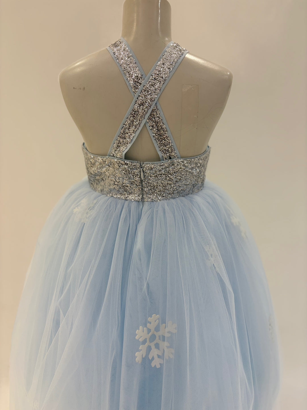 The Blue Frozen Theme Birthday Dress