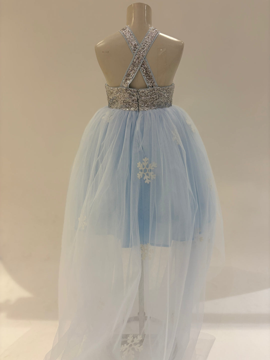 The Blue Frozen Theme Birthday Dress