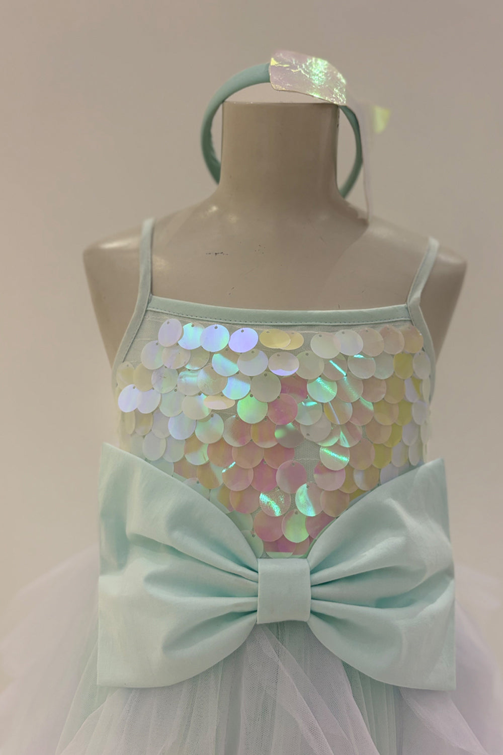 Mermaid Swirls Aqua & Purple Dress