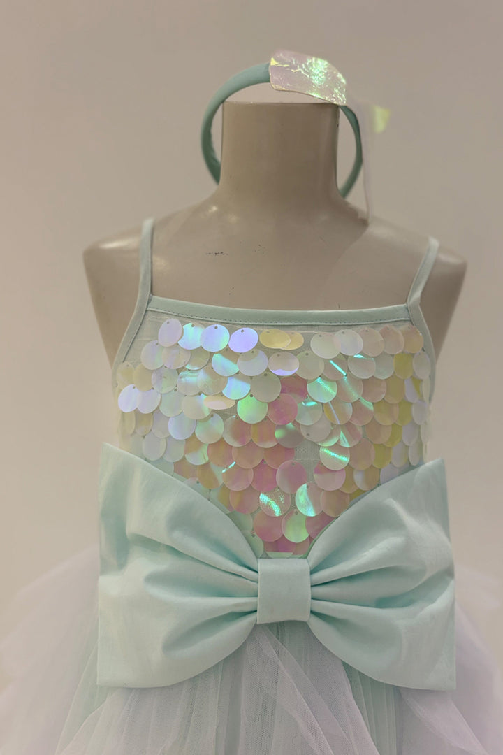 Mermaid Swirls Aqua & Purple Dress