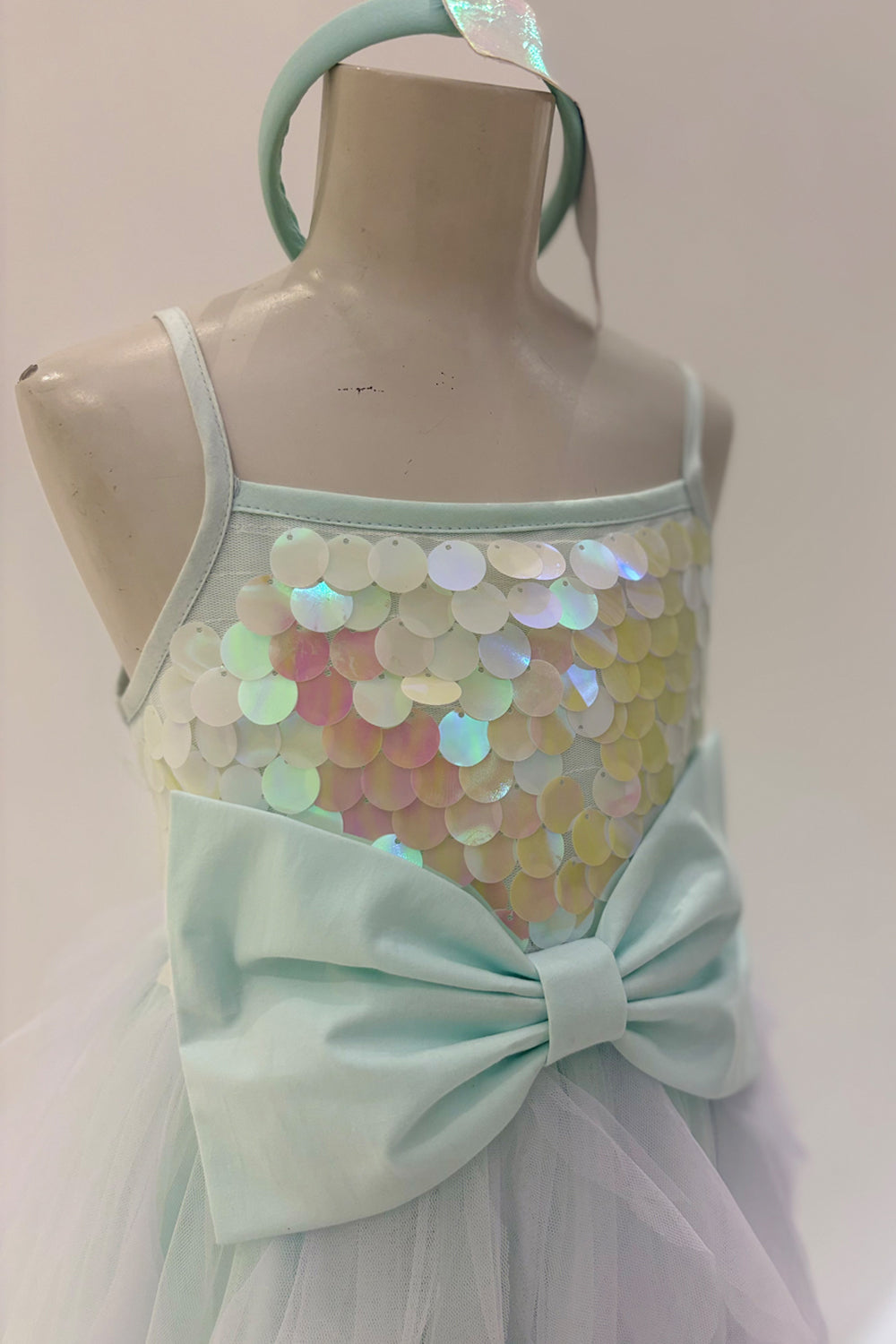 Mermaid Swirls Aqua & Purple Dress