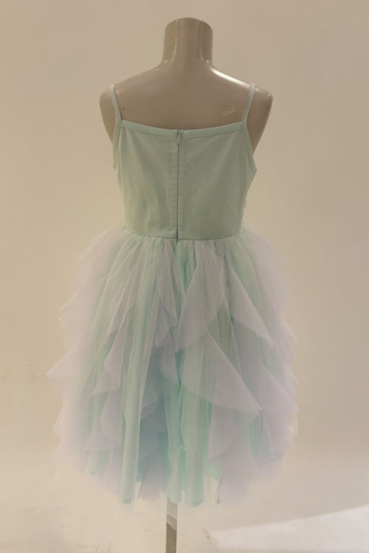Mermaid Swirls Aqua & Purple Dress