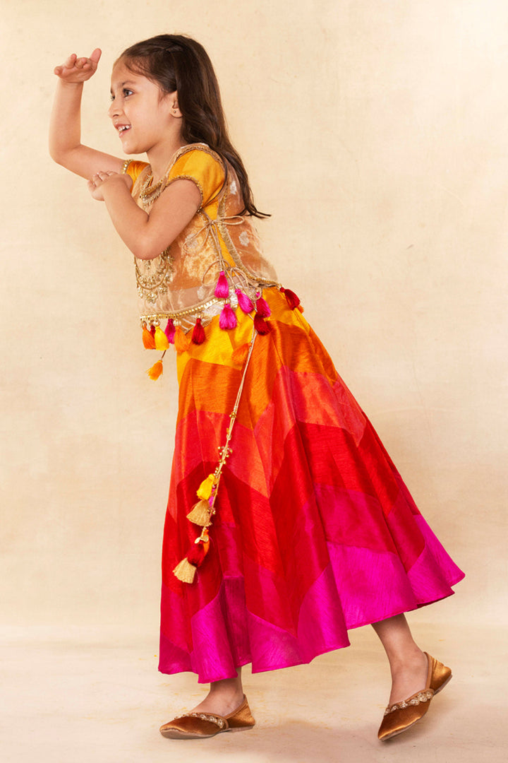 Rang-Rani Ombre Lehenga With Jacket Set