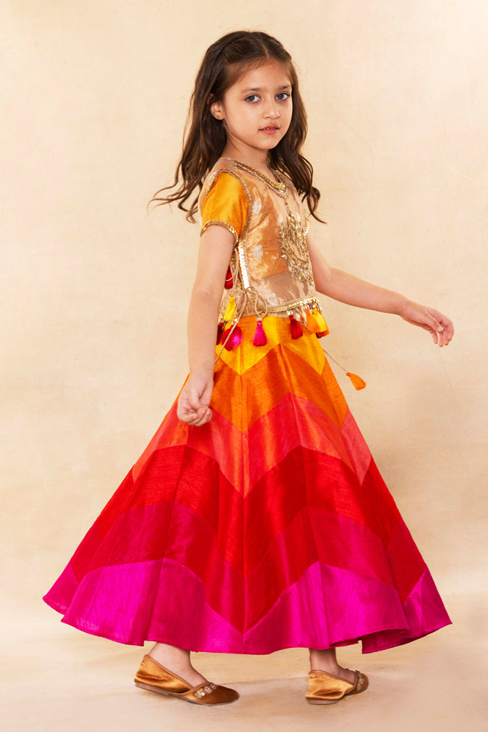 Rang-Rani Ombre Lehenga With Jacket Set