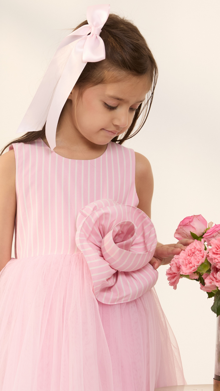 Sugar Stripe Swirl Dress