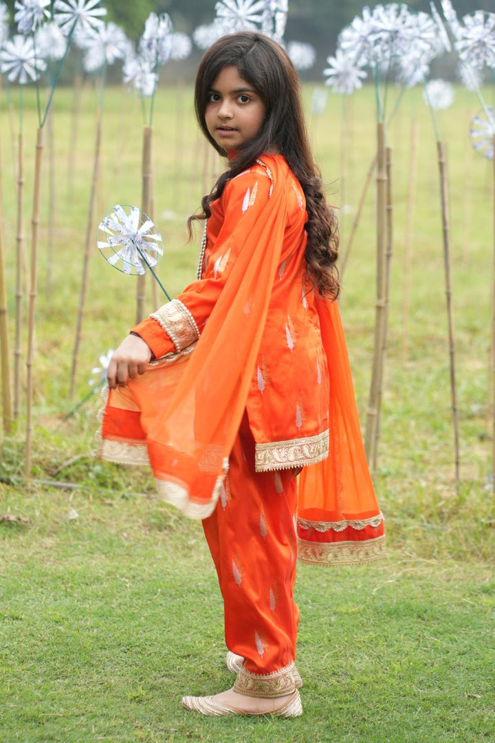 Patiala Diaries Orange Salwar Kameez Set