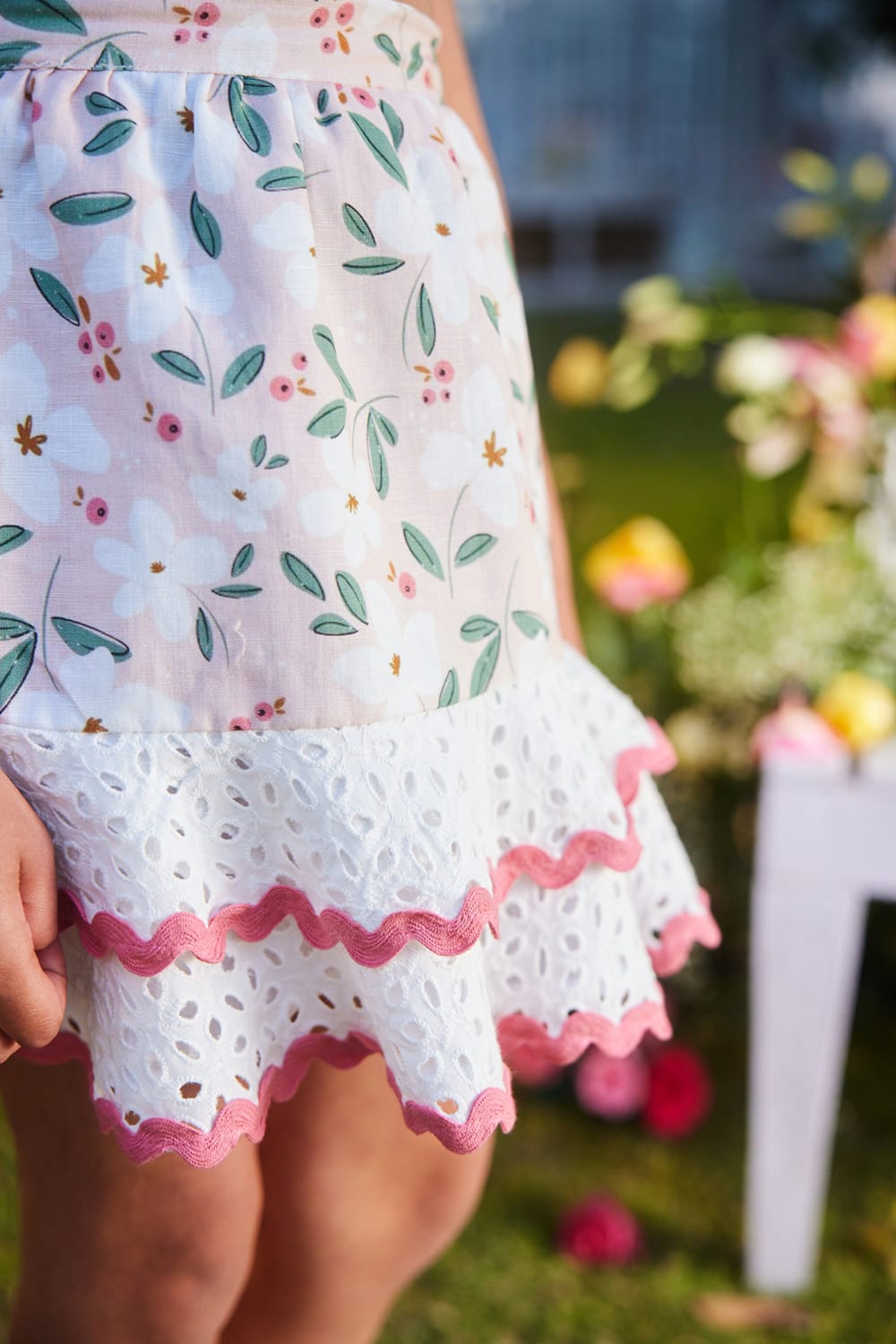 It’s a Peachy Summer Crop Top & Skirt Set – Peach Kids Co-ord Set | PNK – Isha Arora India