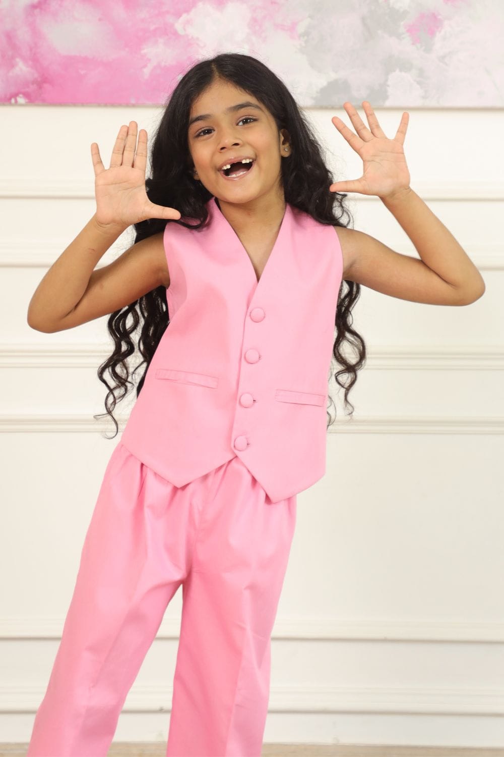 Miss Boss Little' - Pink Co-ord Set – Pink Kids Co-ord Set | PNK – Isha Arora India