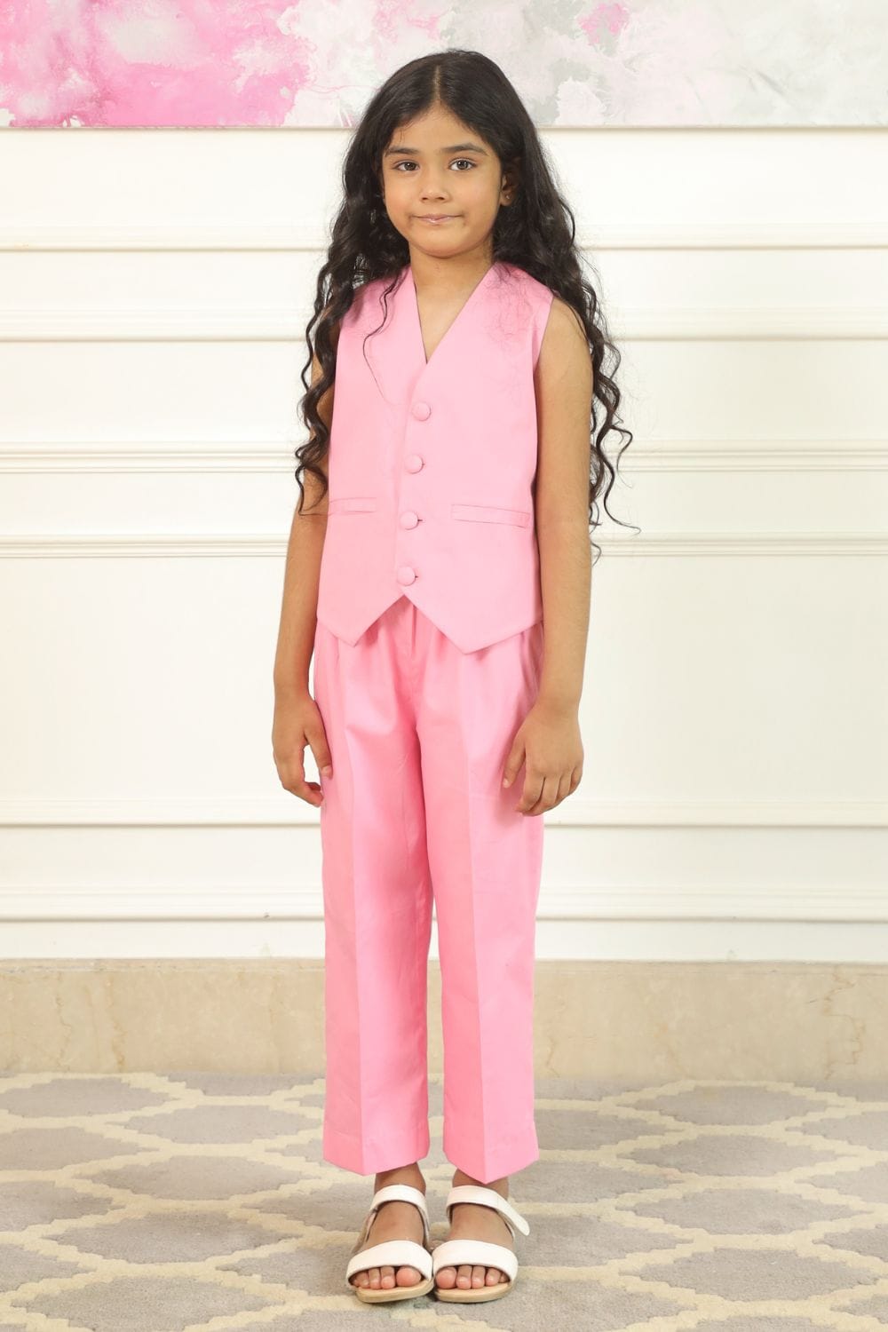 Miss Boss Little' - Pink Co-ord Set – Pink Kids Co-ord Set | PNK – Isha Arora India