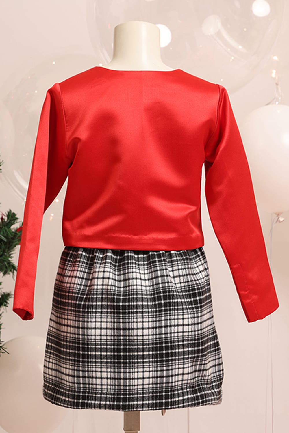 The Holiday Skirt Top Set – Red Kids Co-ord Set | PNK – Isha Arora India