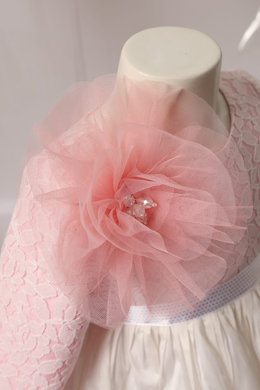 A Cute Pastel Christmas Dress – Pink Designer Dress for Girls | PNK – Isha Arora India