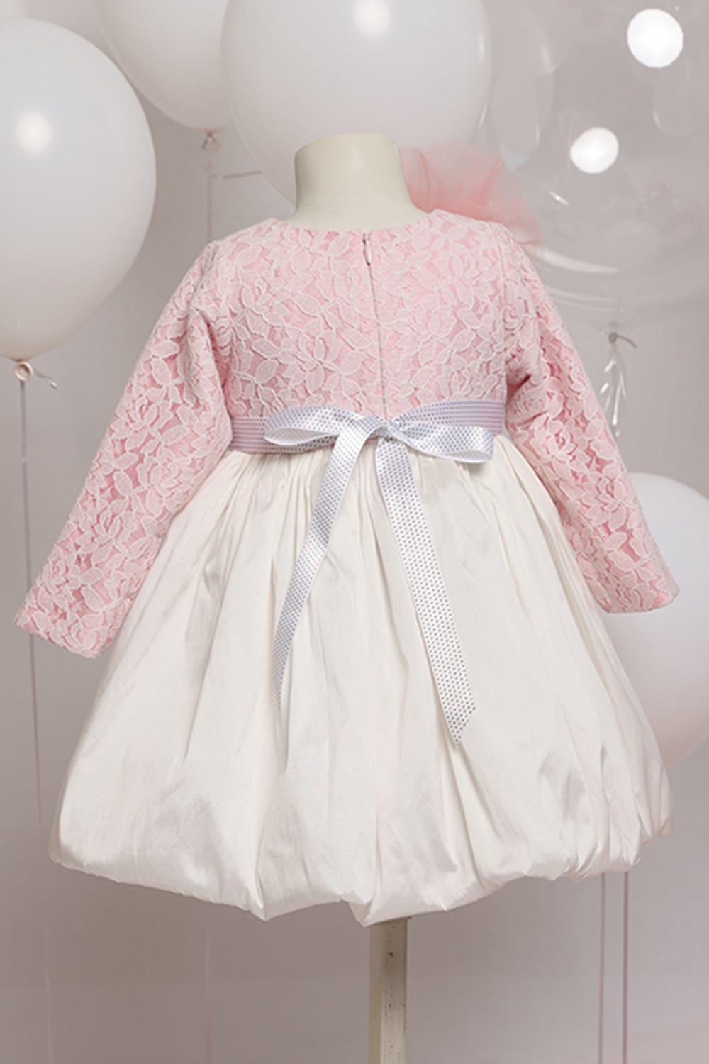 A Cute Pastel Christmas Dress – Pink Designer Dress for Girls | PNK – Isha Arora India