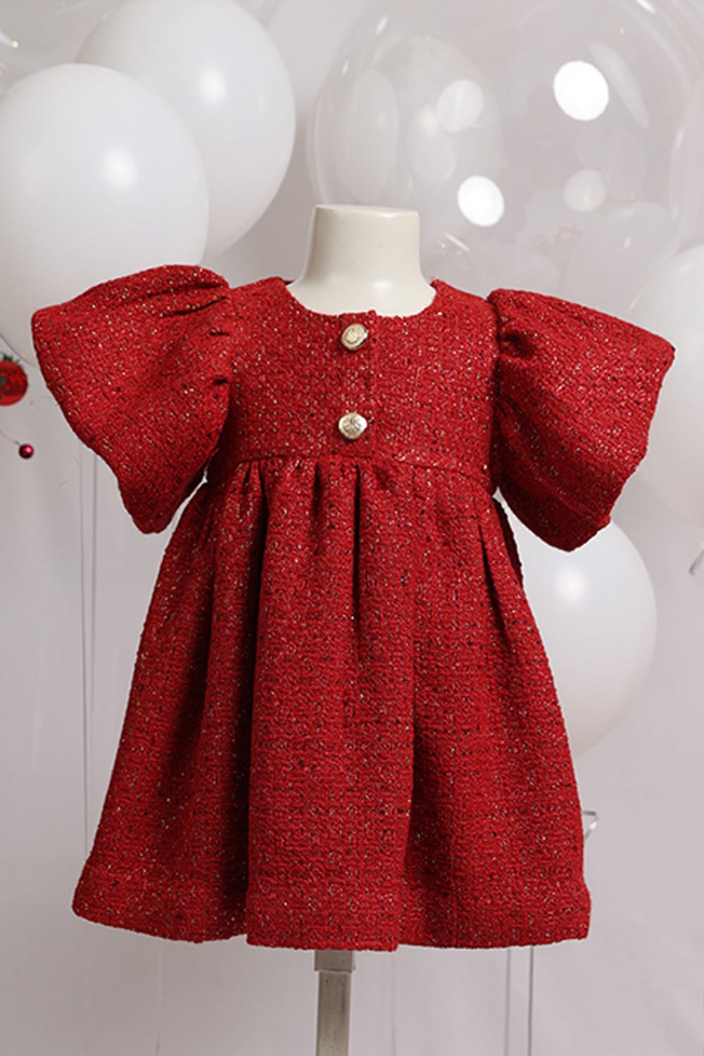A Santa Surprise Dress – Black Designer Dress for Girls | PNK – Isha Arora India