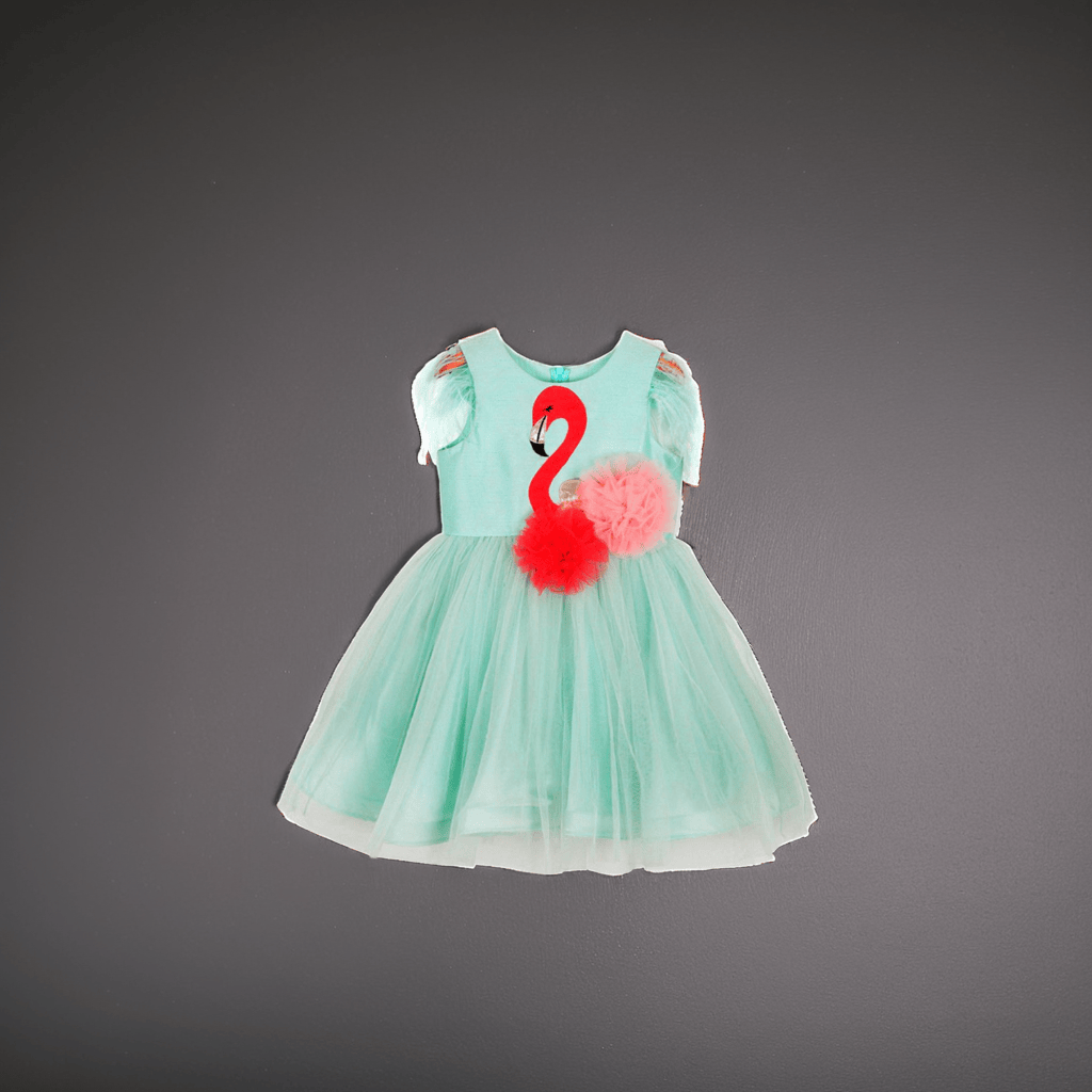 Aqua Green Dress – Pink Designer Dress for Girls | PNK – Isha Arora India