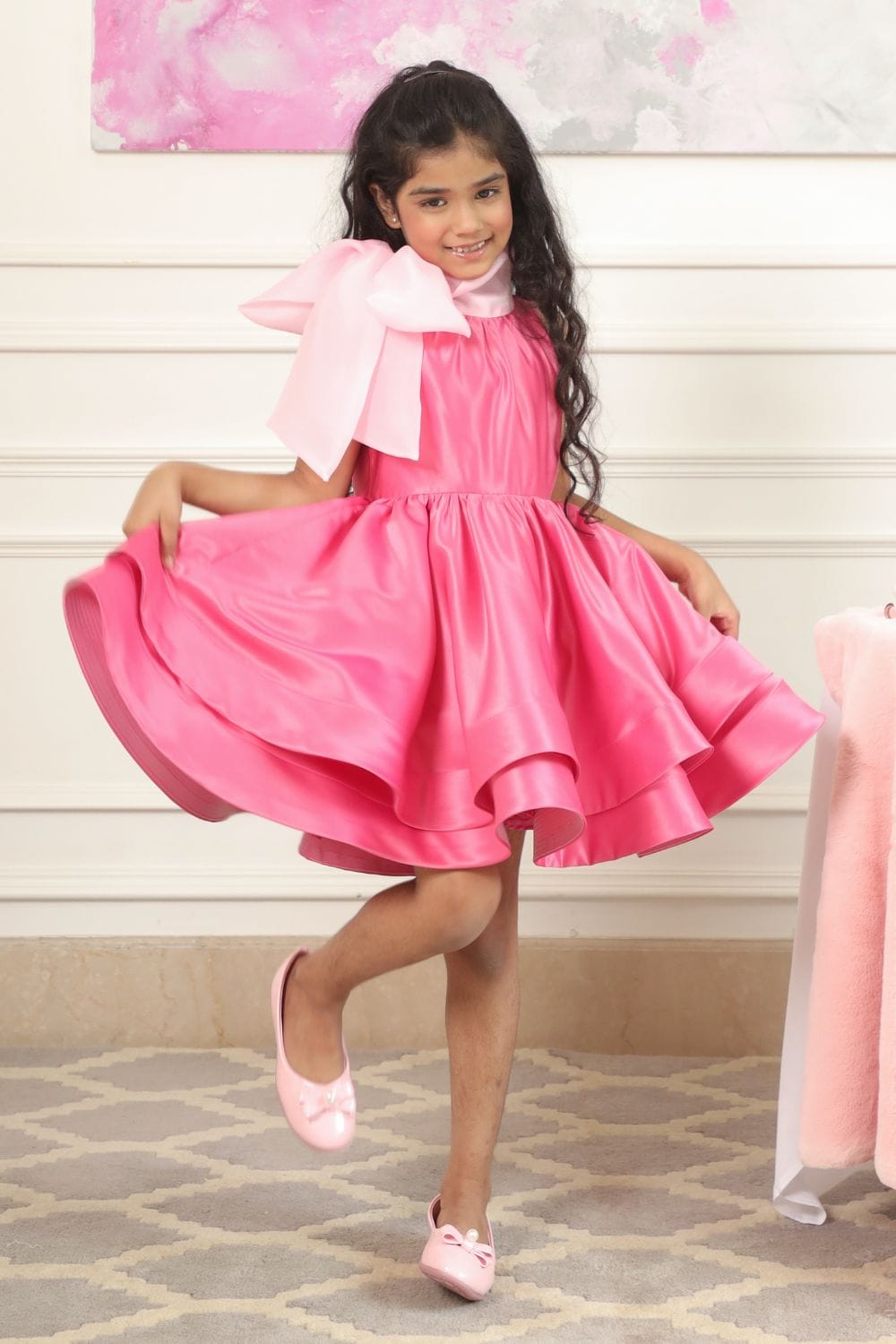 Barbie Ballerina Dress – Pink Designer Dress for Girls | PNK – Isha Arora India