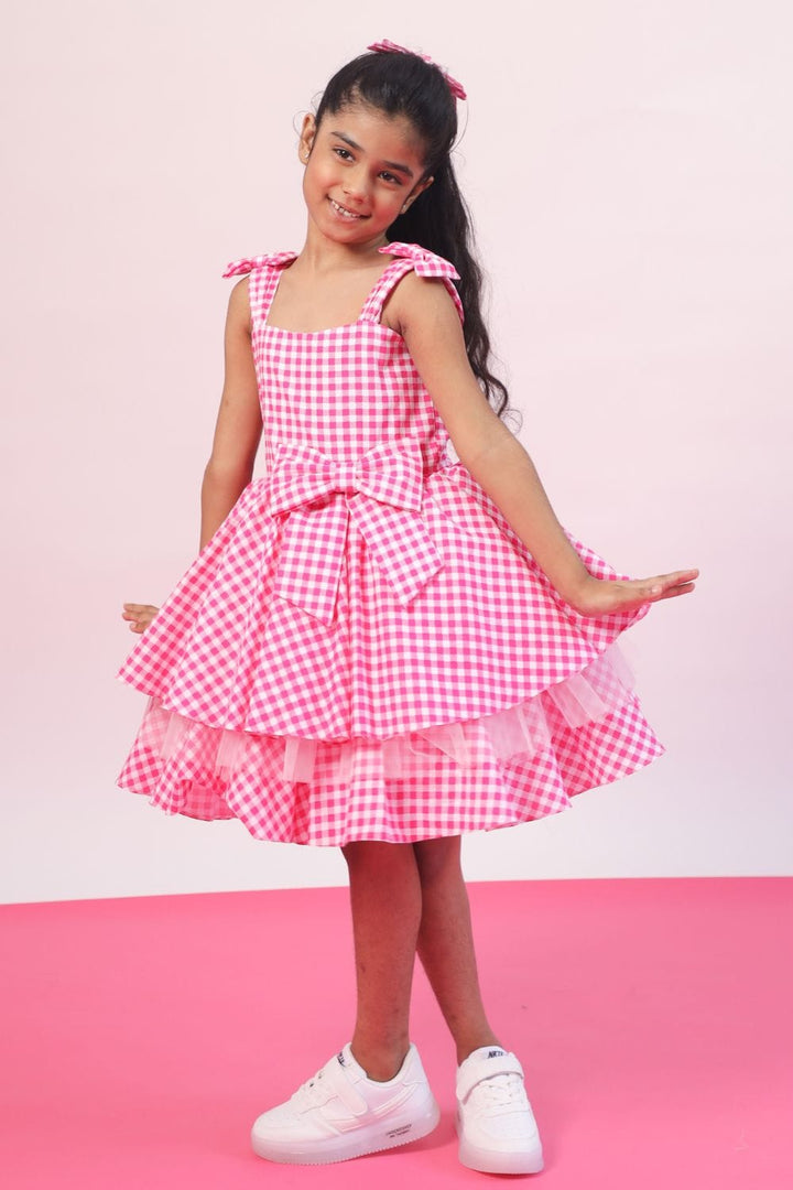 Barbie Pink Dress – Pink Designer Dress for Girls | PNK – Isha Arora India
