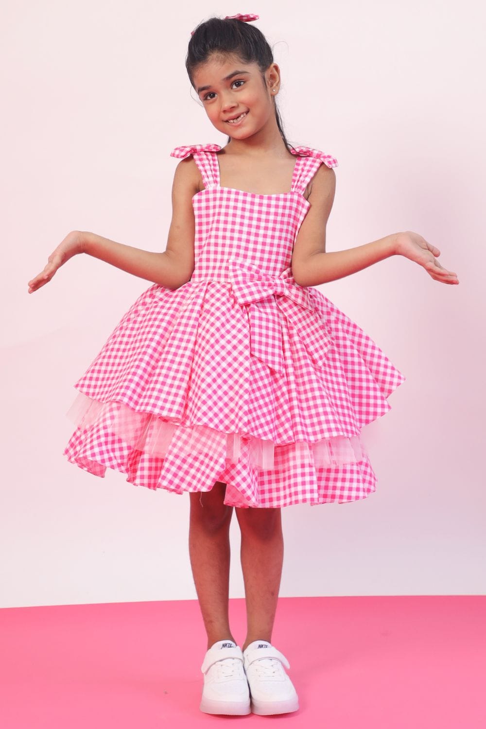 Barbie Pink Dress – Pink Designer Dress for Girls | PNK – Isha Arora India
