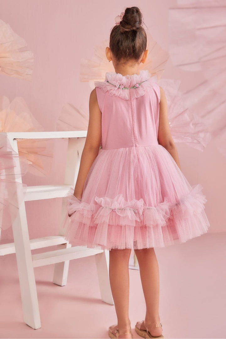 Candy Pink Dress – Pink Designer Dress for Girls | PNK – Isha Arora India