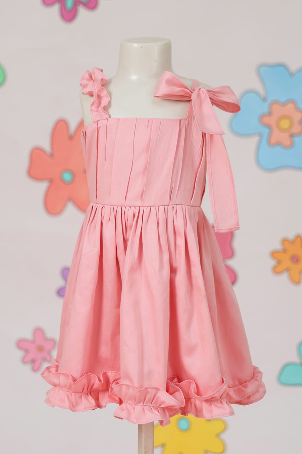 Cotton Candy Pink Dress – Pink Designer Dress for Girls | PNK – Isha Arora India