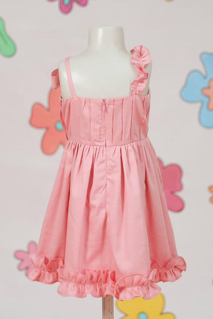 Cotton Candy Pink Dress – Pink Designer Dress for Girls | PNK – Isha Arora India