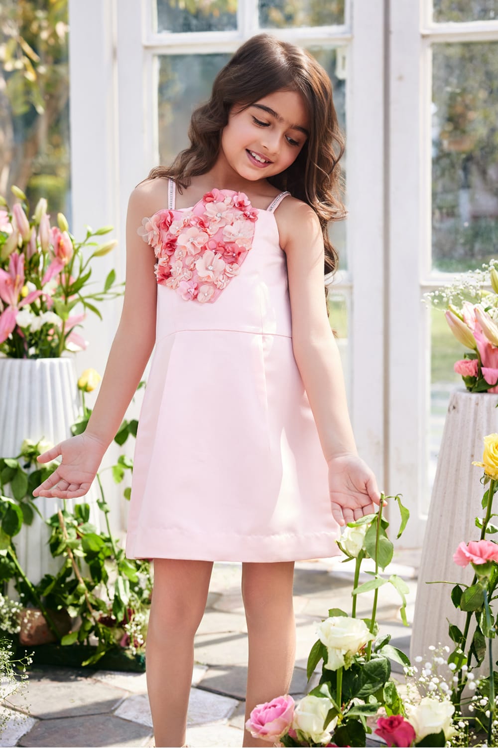 Heart Beat' Dress – Pink Designer Dress for Girls | PNK – Isha Arora India