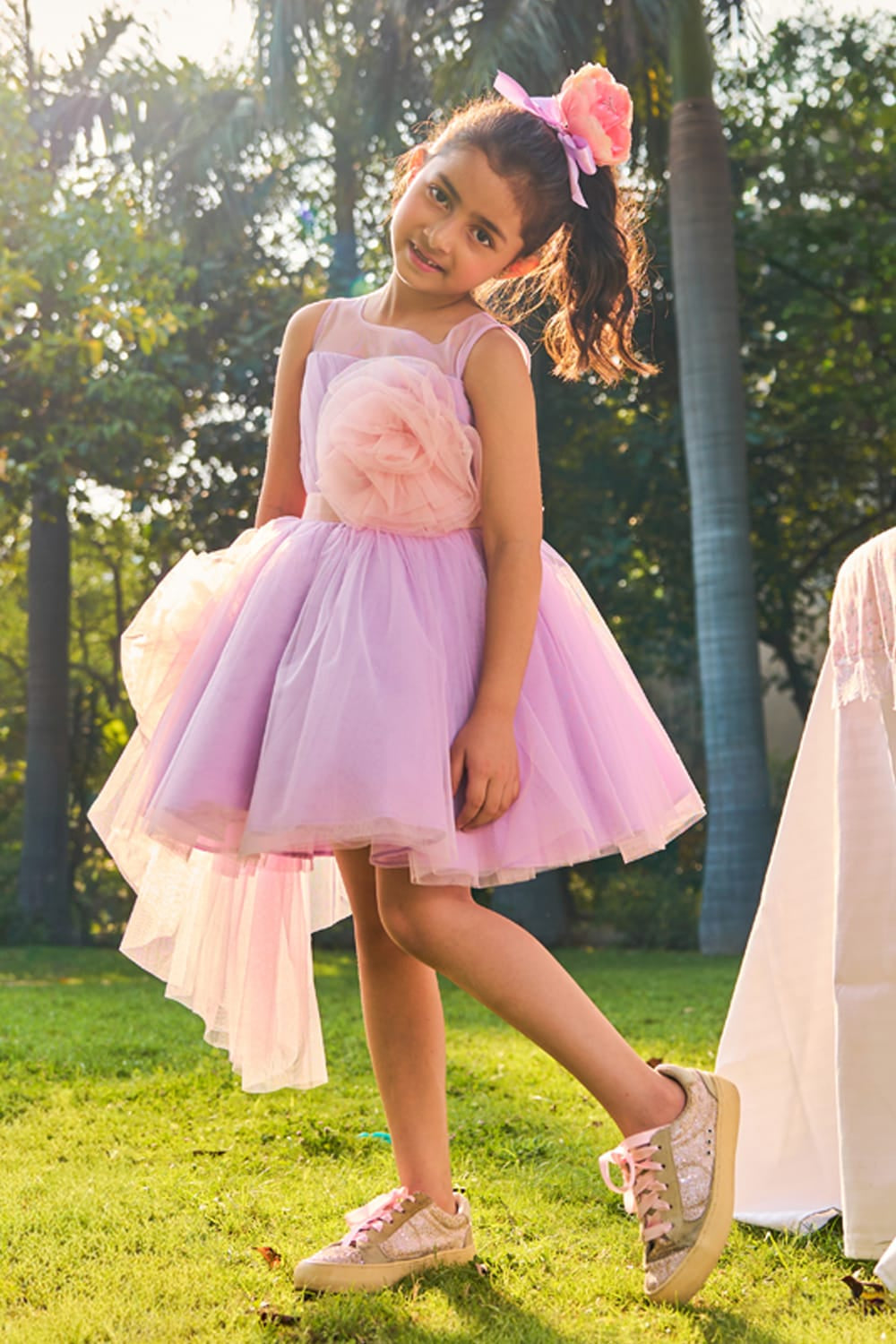 I Am Rapunzel Purple Dress – Purple Designer Dress for Girls | PNK – Isha Arora India