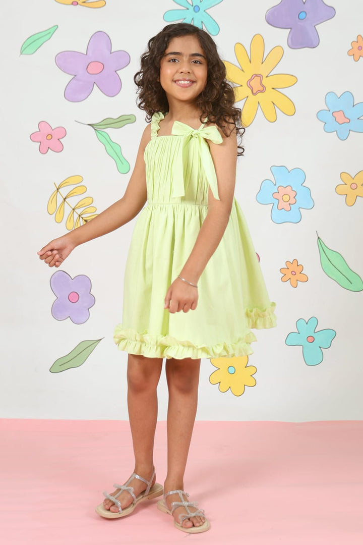 Limoncello Dress – Yellow Designer Dress for Girls | PNK – Isha Arora India