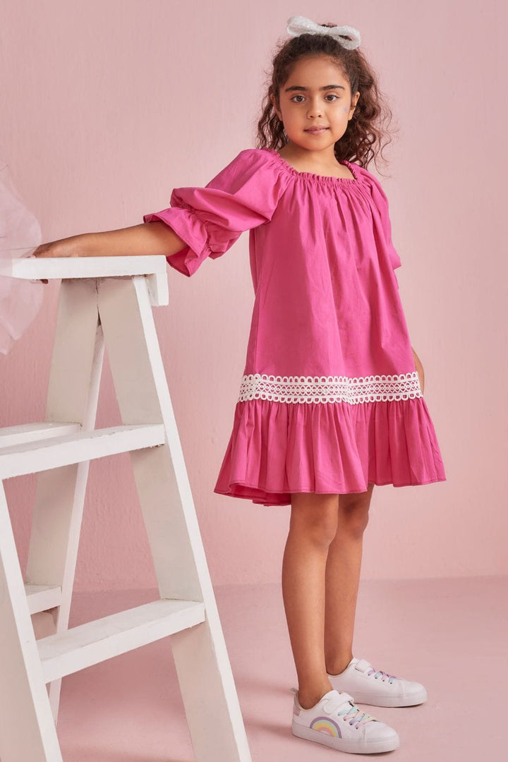Love Pink Dress – Pink Designer Dress for Girls | PNK – Isha Arora India