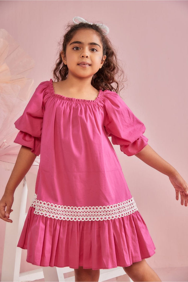 Love Pink Dress – Pink Designer Dress for Girls | PNK – Isha Arora India