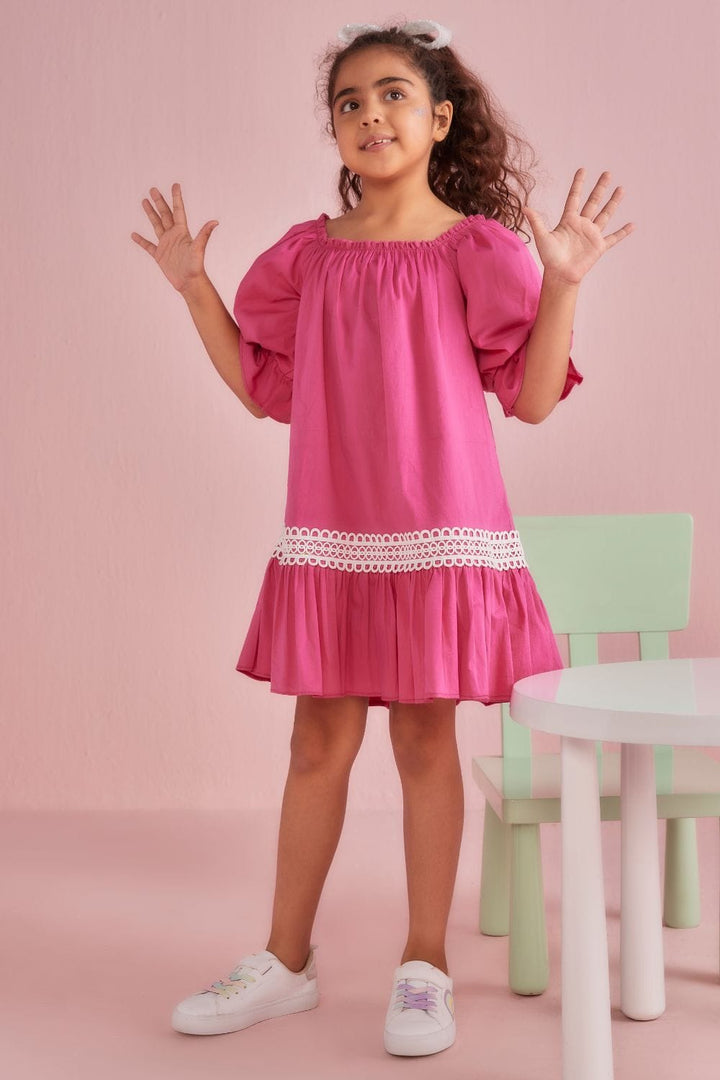 Love Pink Dress – Pink Designer Dress for Girls | PNK – Isha Arora India