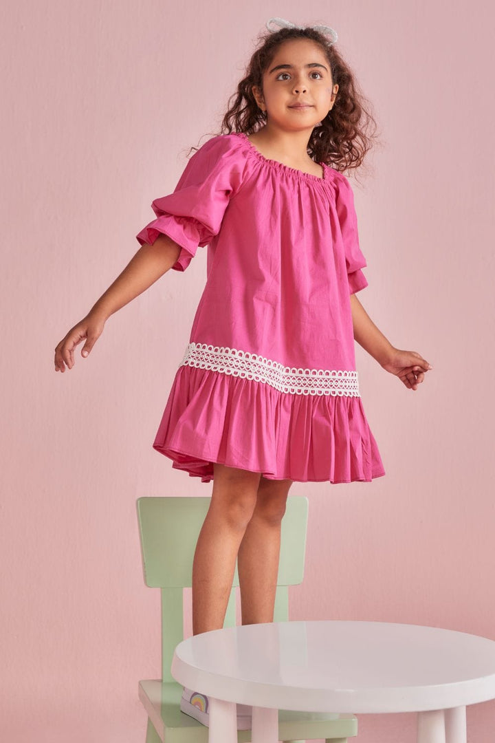 Love Pink Dress – Pink Designer Dress for Girls | PNK – Isha Arora India