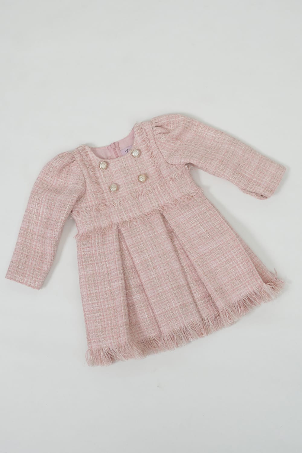 Mademoiselle' Frosted Pink Dress – Pink Designer Dress for Girls | PNK – Isha Arora India