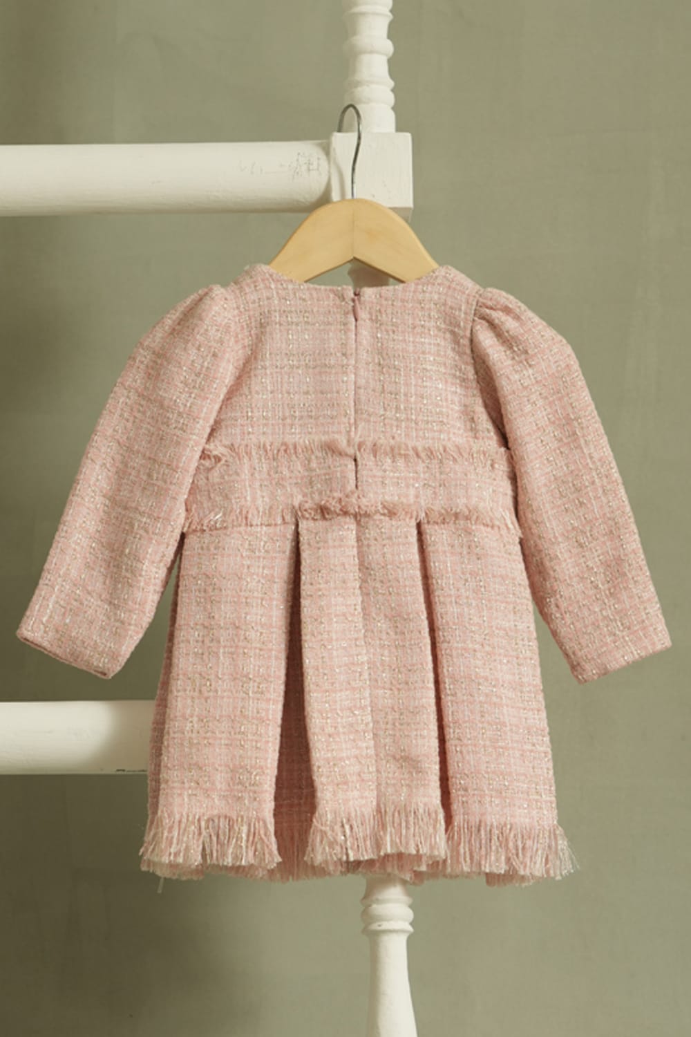 Mademoiselle' Frosted Pink Dress – Pink Designer Dress for Girls | PNK – Isha Arora India