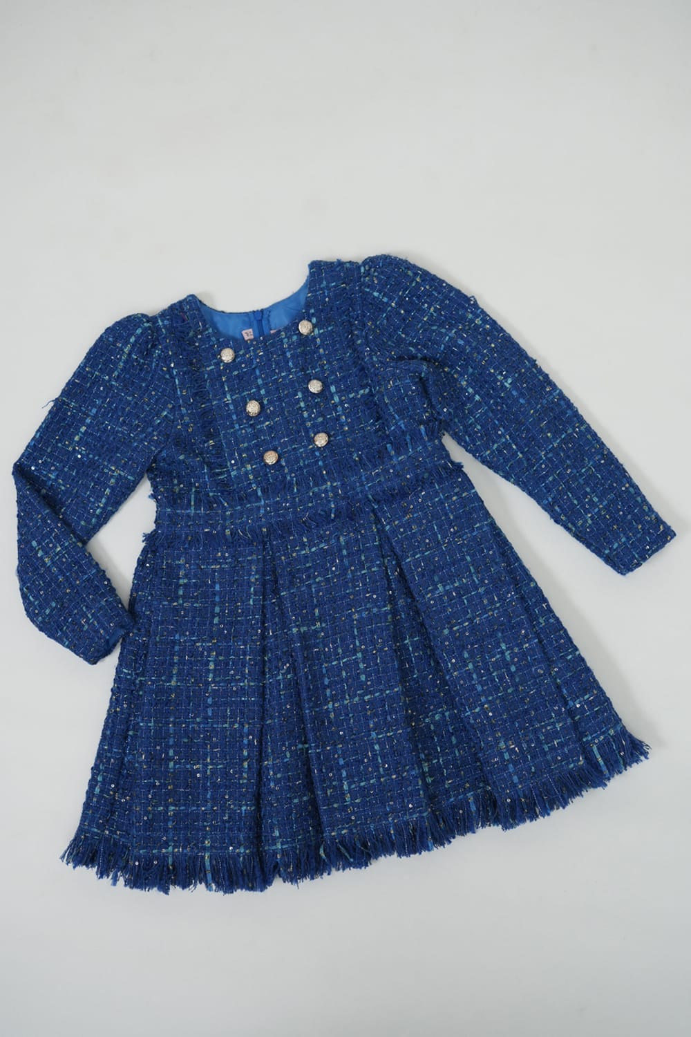 Mademoiselle' Midnight Fable Dress – Blue Designer Dress for Girls | PNK – Isha Arora India