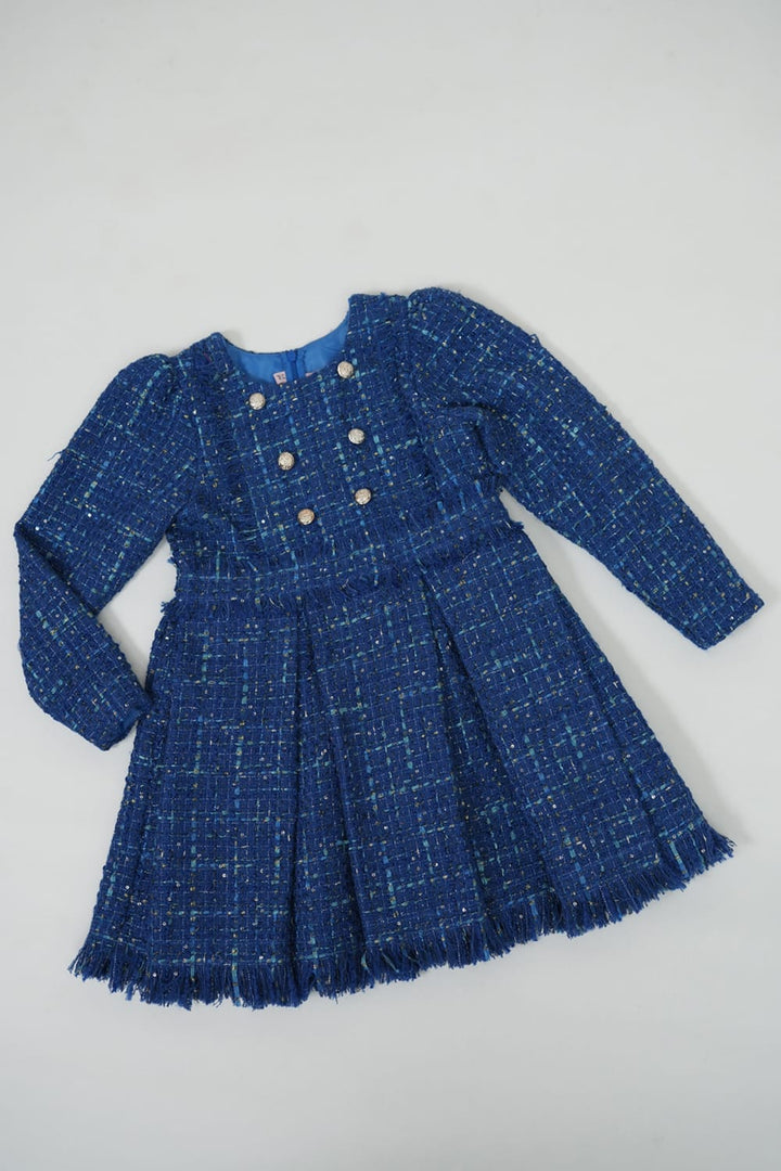 Mademoiselle' Midnight Fable Dress – Blue Designer Dress for Girls | PNK – Isha Arora India